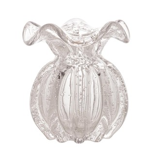 Vaso Murano de Vidro Italy Transparente 10x11cm Wolff