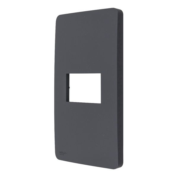 Placa 4x2 1 modulo schneider orion stellar black
