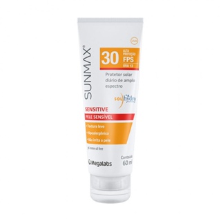 PROTETOR SOLAR SUNMAX SENSITIVE PELE SENSÍVEL FPS30 60ML em Oferta na Shopee