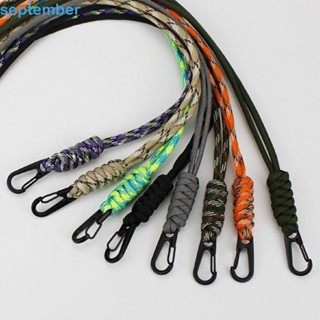 Septembrob Paracord Lanyard Ferramenta De Sobrevivência Para Telefone Celular Mochila Chave Fivela Pára-Quedas Cordão Colar De Corda Chaveiro