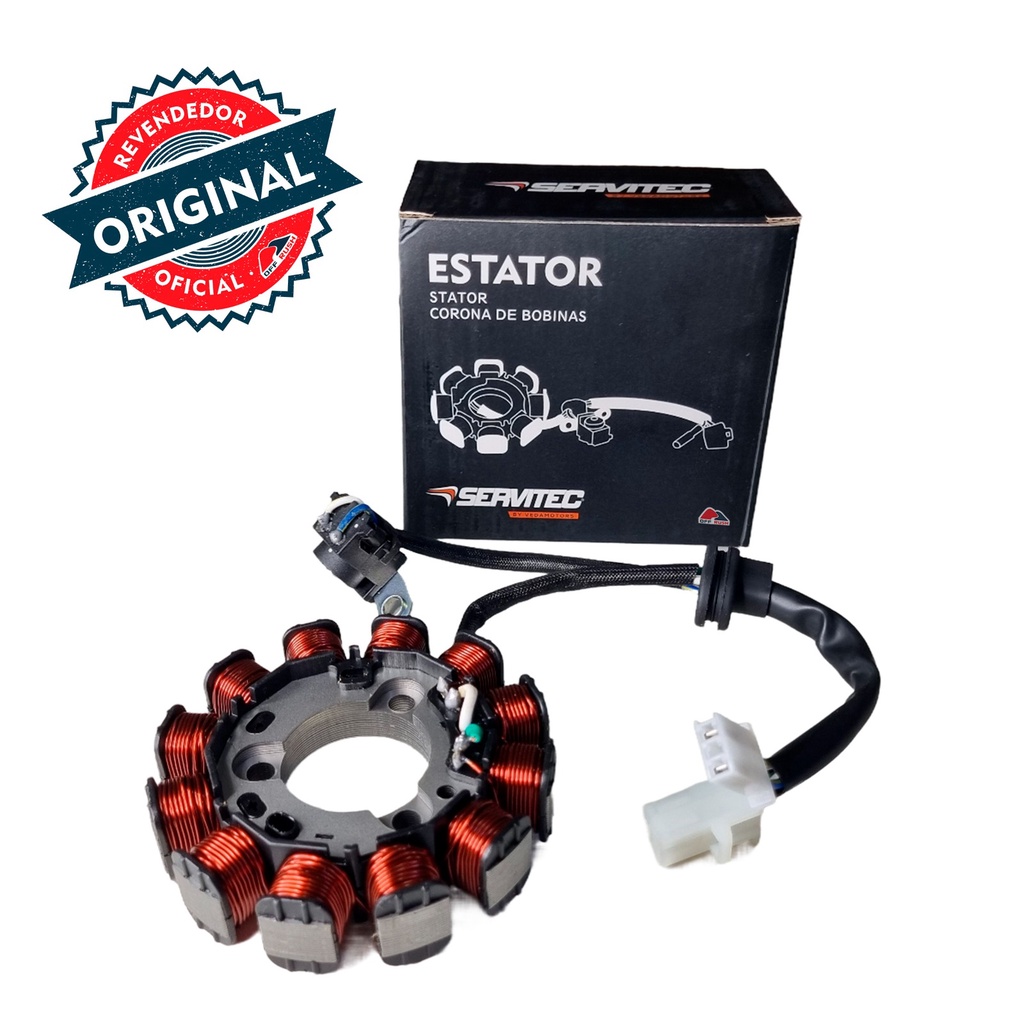 Estator Magneto Servitec Honda CG 150 (14-15); CG 160 Fan; Titan; Cargo (16-21)