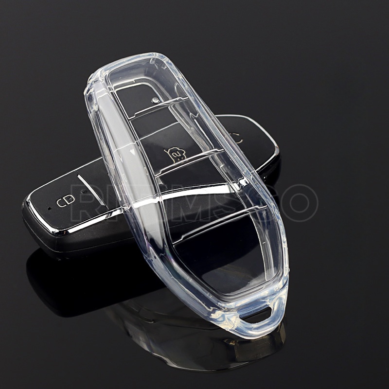 Capa Macia TPU Para Carro Com Chave BYD Atto 3 Han EV Dolphin 4 Botões Controle Remoto Proteja A Tampa Do Acessórios