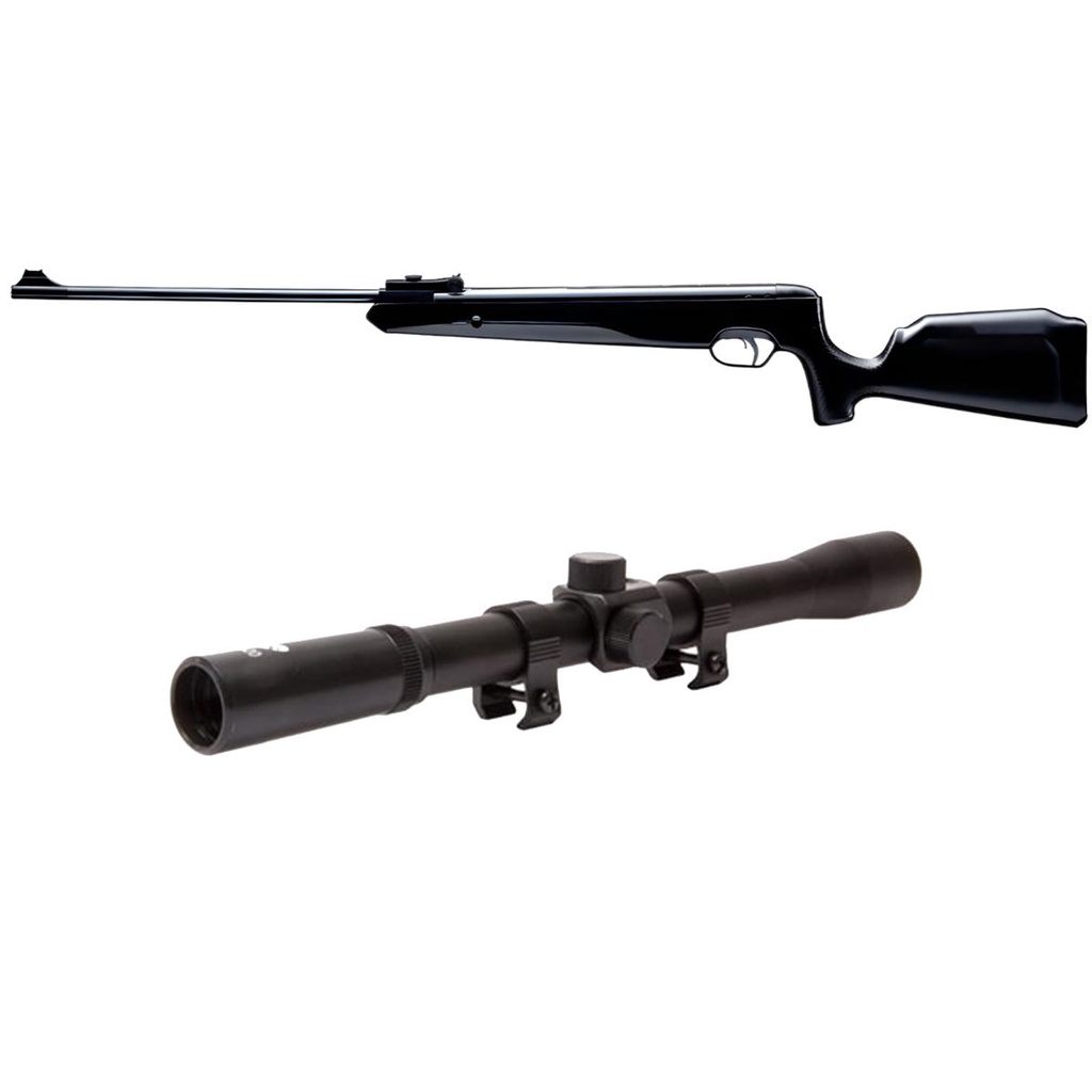 Carabina de Pressão Naja 5.5mm Pistão Nitro 60kg - Tag + Luneta 4x20
