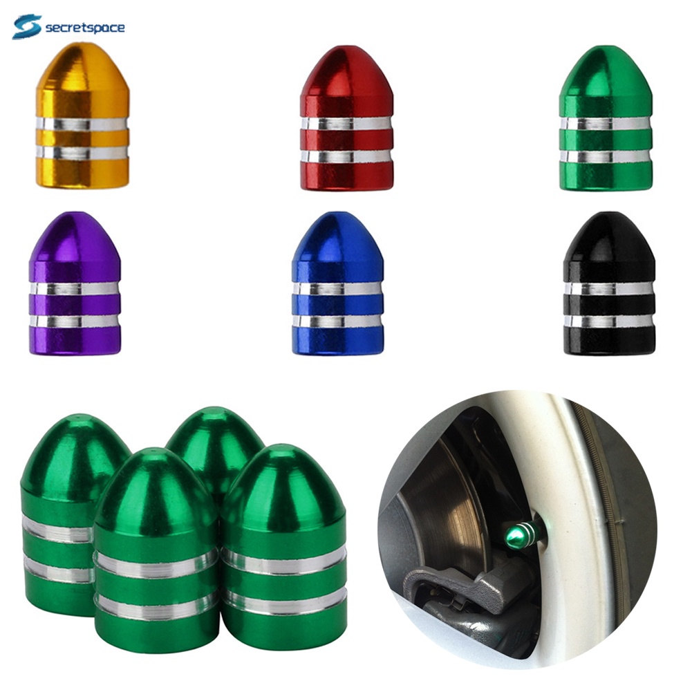 SP 4PCS Universal US Pneus De Alumínio Para Automóveis Tampas De Válvulas Motocicleta Bicicleta