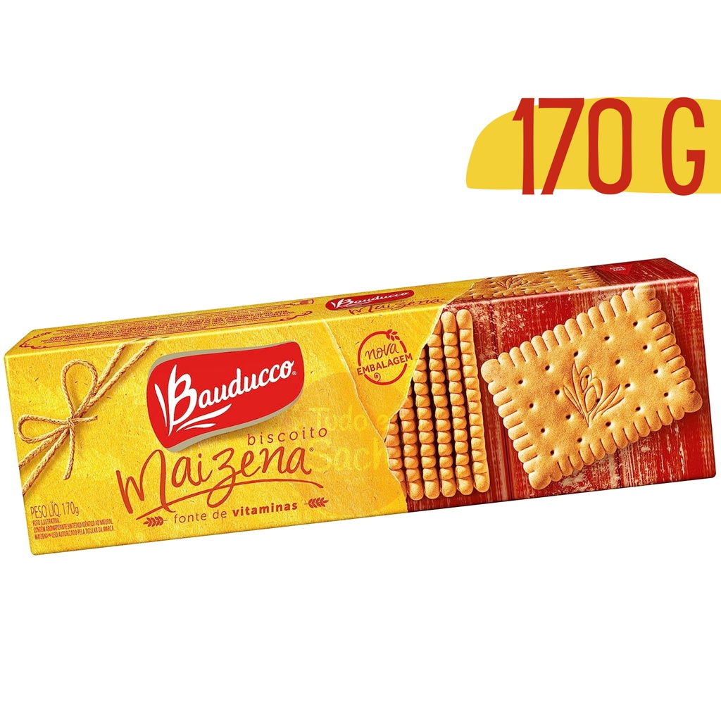 Biscoito Maizena Bauducco Bolacha Maisena 170g