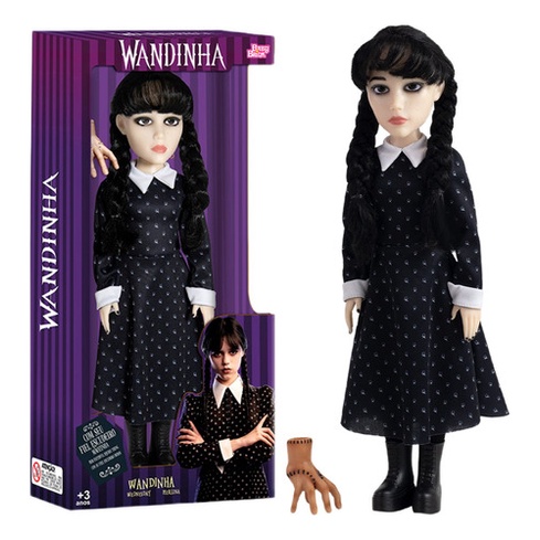 Boneca Wandinha + Mãozinha Original Série Netflix em Oferta na Shopee