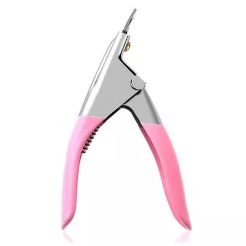 Alicate Cortador de Tips Unha Postiça Gel Acrigel Profissional Alongamento