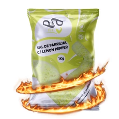 Sal de Parrila c/ Lemon Pepper - 1Kg - P&P