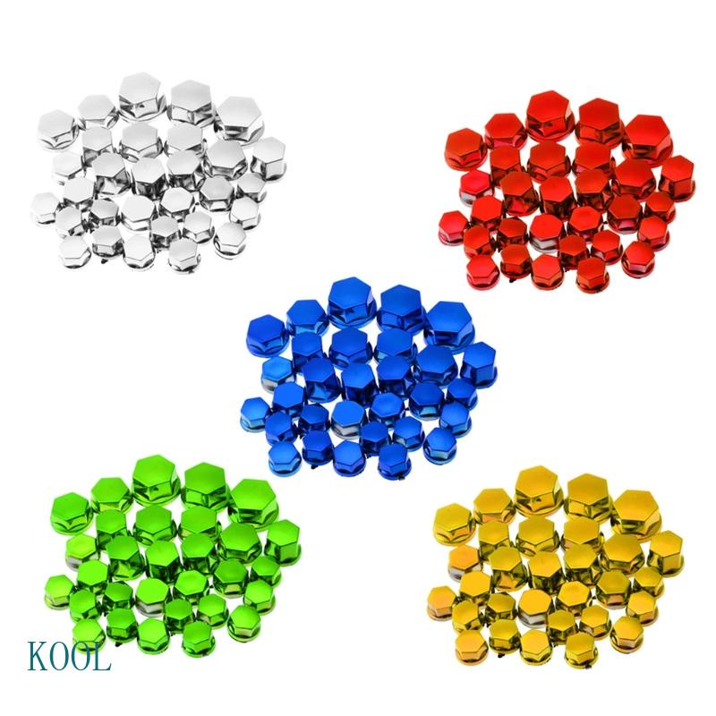 KOOL 30 Unidades Tampa De Rosca Tamanhos Mistos 0 8 2 4 Cm Porca De Motocicleta