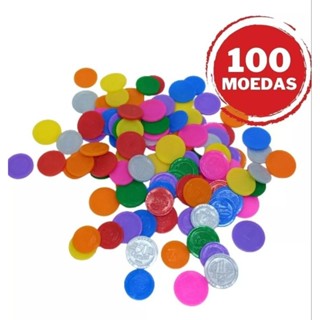 100 Moedas Educativas Dinheiro Sacolinha Melhor Preço De Atacado Promoção OFERTA