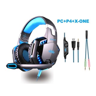 Headset Gamer Led Pc Ps4 X One Mobile P3 Fone Gamer Kp-455a