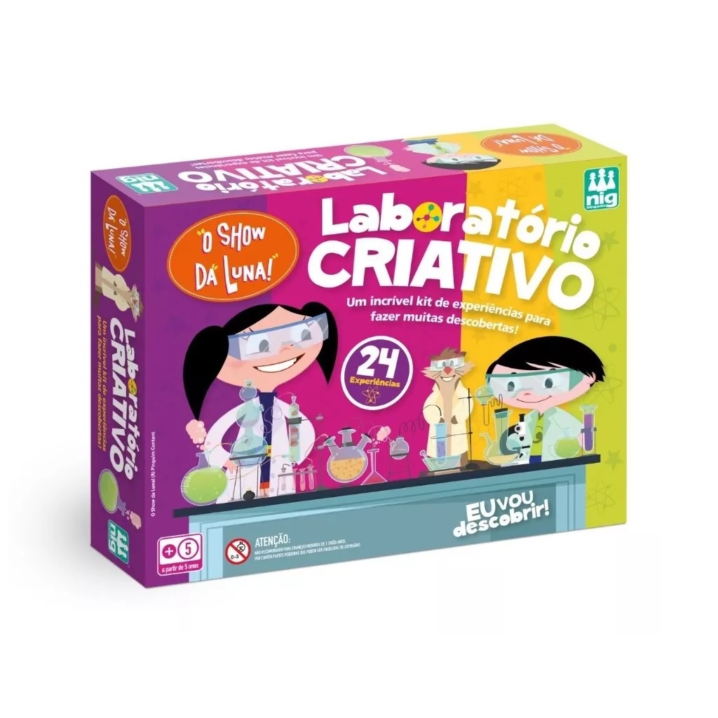 Laboratório Infantil Show Da Luna Com 24 Experiências 0738 - Nig em Oferta na Shopee