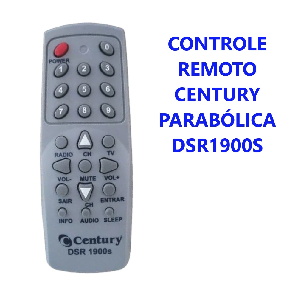 CONTROLE REMOTO CENTURY DSR1900S PARABÓLICA ORIGINAL