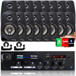 Kit Som Ambiente 500 Watts+16 Caixas Preta Alexa Google em Oferta na Shopee