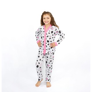 Pijama Longo Americano Vaquinha Infantil
