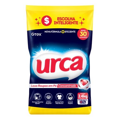 Lava Roupas Pó Urca Concentrado Sache 2,4KG em Oferta na Shopee