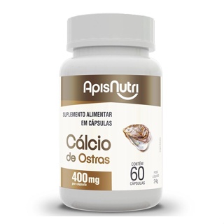 Cálcio De Ostras 400mg 60 Cáps. Apisnutri - SV em Oferta na Shopee