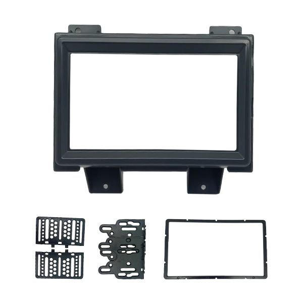 Moldura 2 Din GM S10 e Blazer 1995 à 2000 - Grafite - Fiamon em Oferta na Shopee