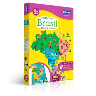 Quebra Cabeça Mapa do Brasil - Toyster em Oferta na Shopee