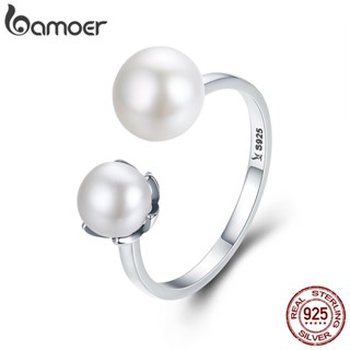 BAMOER 925 Silver Fashion Rings Love SCR192