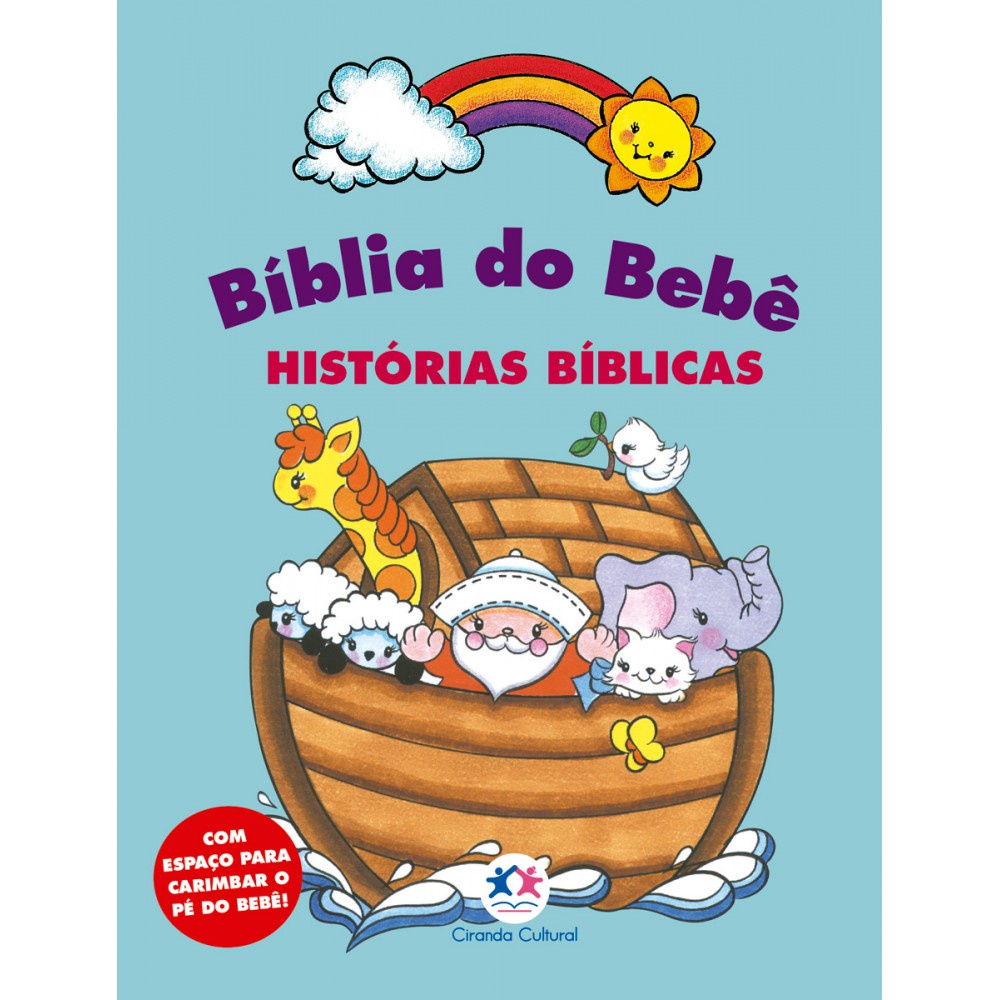 Livro Capa dura Bíblia do bebê - Histórias bíblicas em Oferta na Shopee