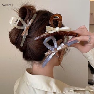 Moda Requintado Clip De Garra De Cabelo De Arco Grande Temperamento Elegante Geleia Cor De Tubarão Agarrar Mulheres Homens Retro Doce Grampos