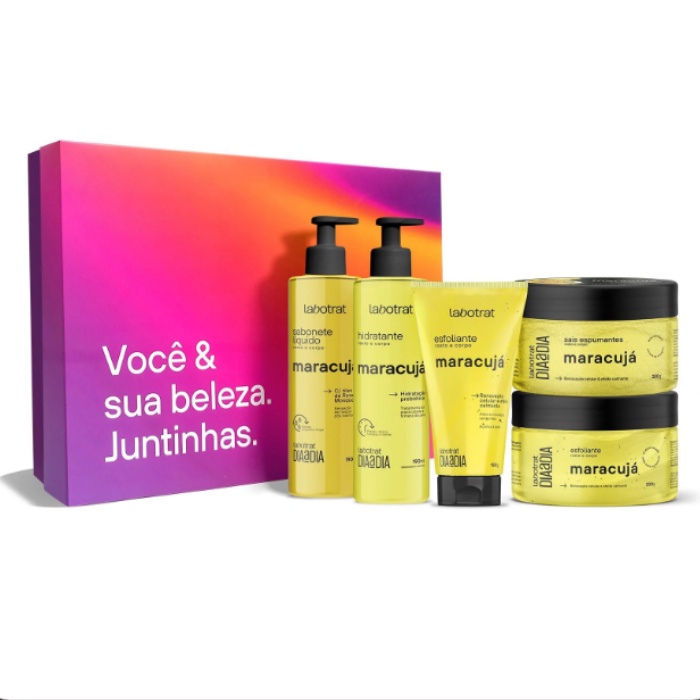 Kit Experiência Banho Dia A Dia C/ 5 Itens Maracujá - Labotrat