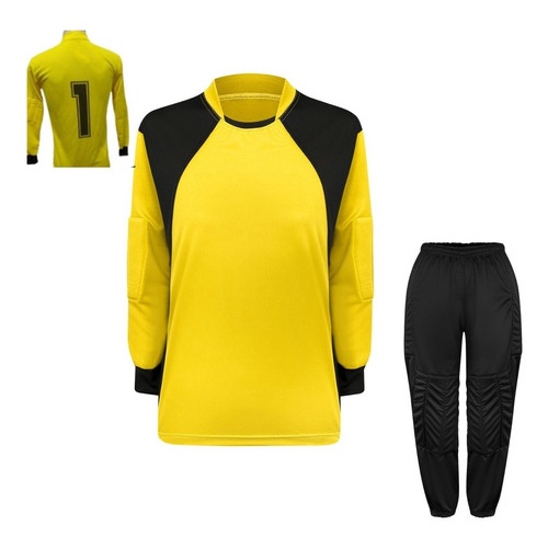 Kit Para Goleiro adulto Futebol TRB Camisa + Calça de Goleiro Acolchoada na Cintura E Nos Joelhos