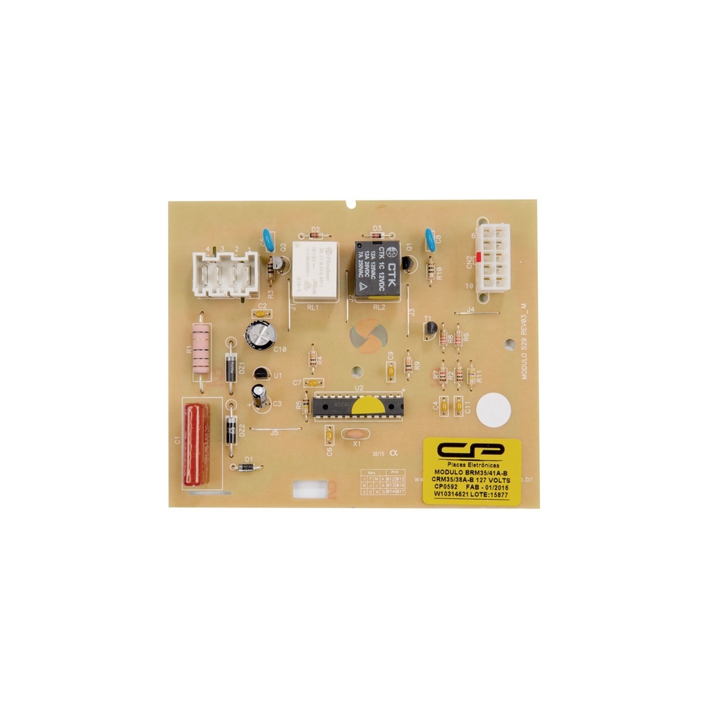 Modulo Placa Eletrônica Geladeira  BRM35/41A B CRM35