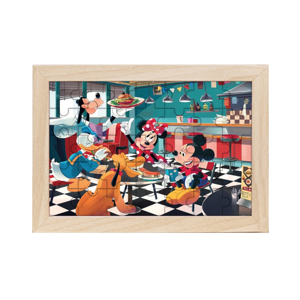Disney Classics Mickey & Minnie , Quebra-Cabeça De Impressão Colorida Don 120 Peças Folhas De Proteção De 300 E Pôster 1