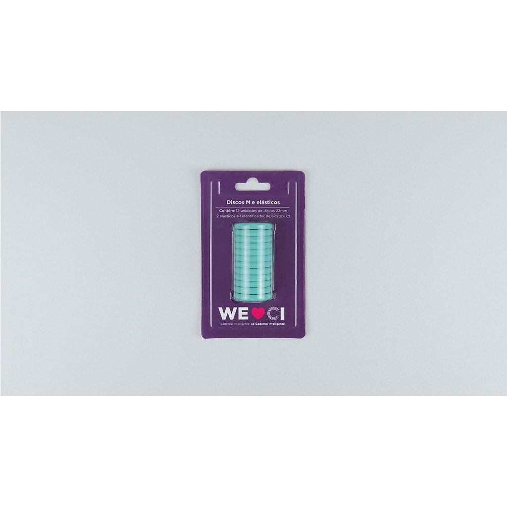 Discos + Elástico Aquamarine Tamanho M ou G - Caderno Inteligente em Oferta na Shopee