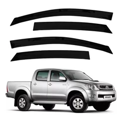Calha de Chuva Defletor Toyota Hilux Srv Pick Up 2005 a 2013 4 Portas Ecoflex