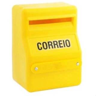 CAIXA DE CORREIO EM PVC AMARELA LEMEUS