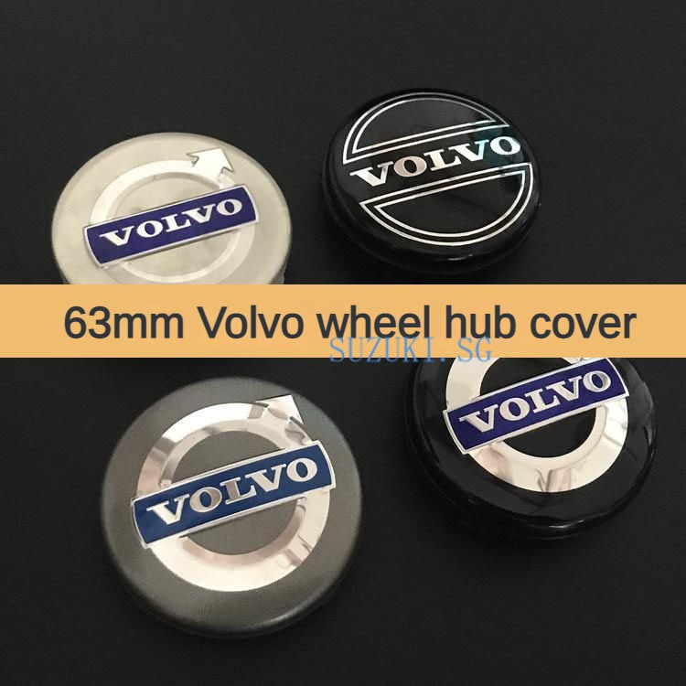 63mm Aplicável À Tampa Do Cubo De Roda Volvo S60 S90 XC40 XC60 V90 S40 S80L Logotipo Carro Centro De Pneus