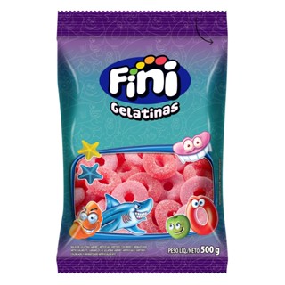 Aros de Morango Azedinhos 500g - Fini