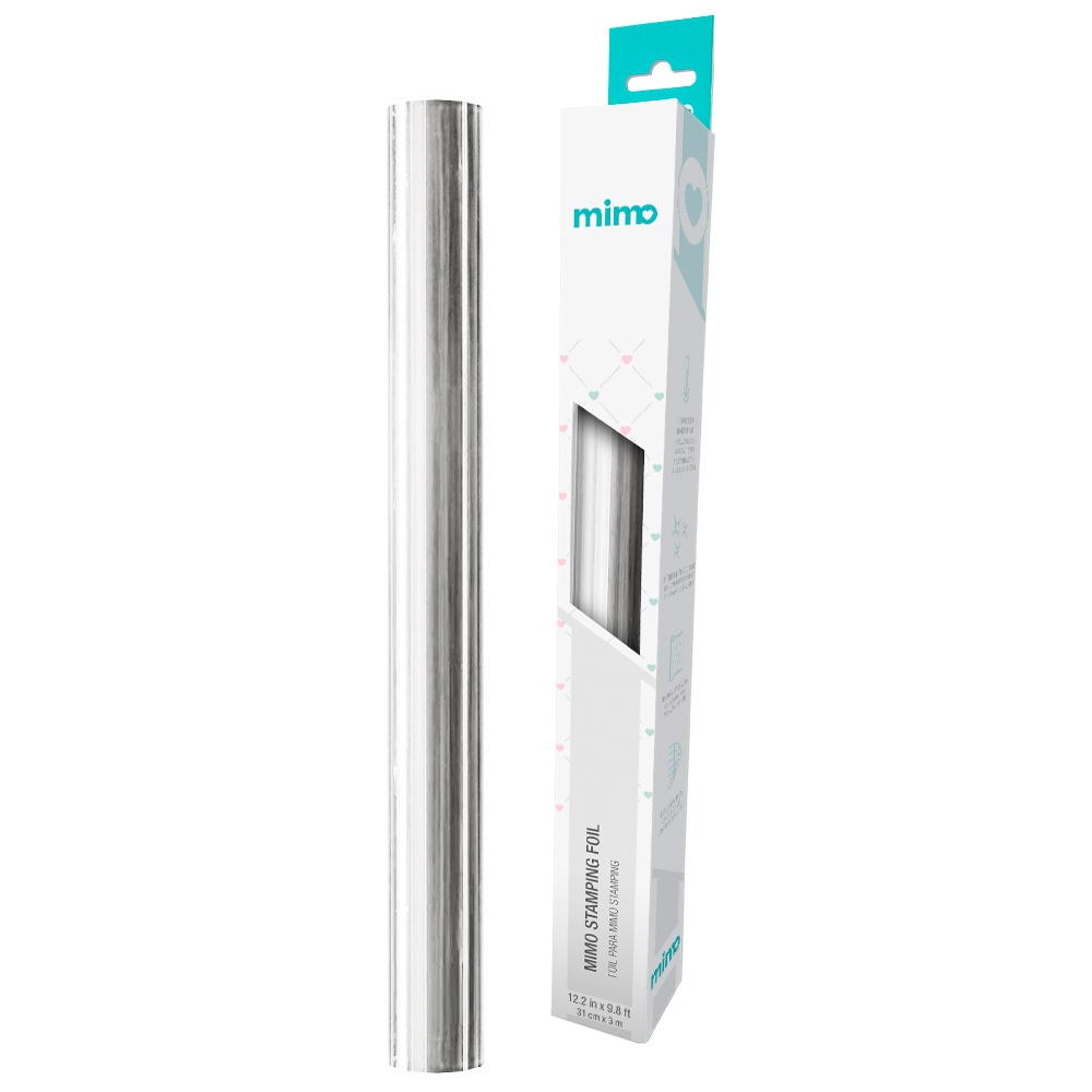 Foil para Laminação Prata 31,1cm x 3,05m Mimo - 03075