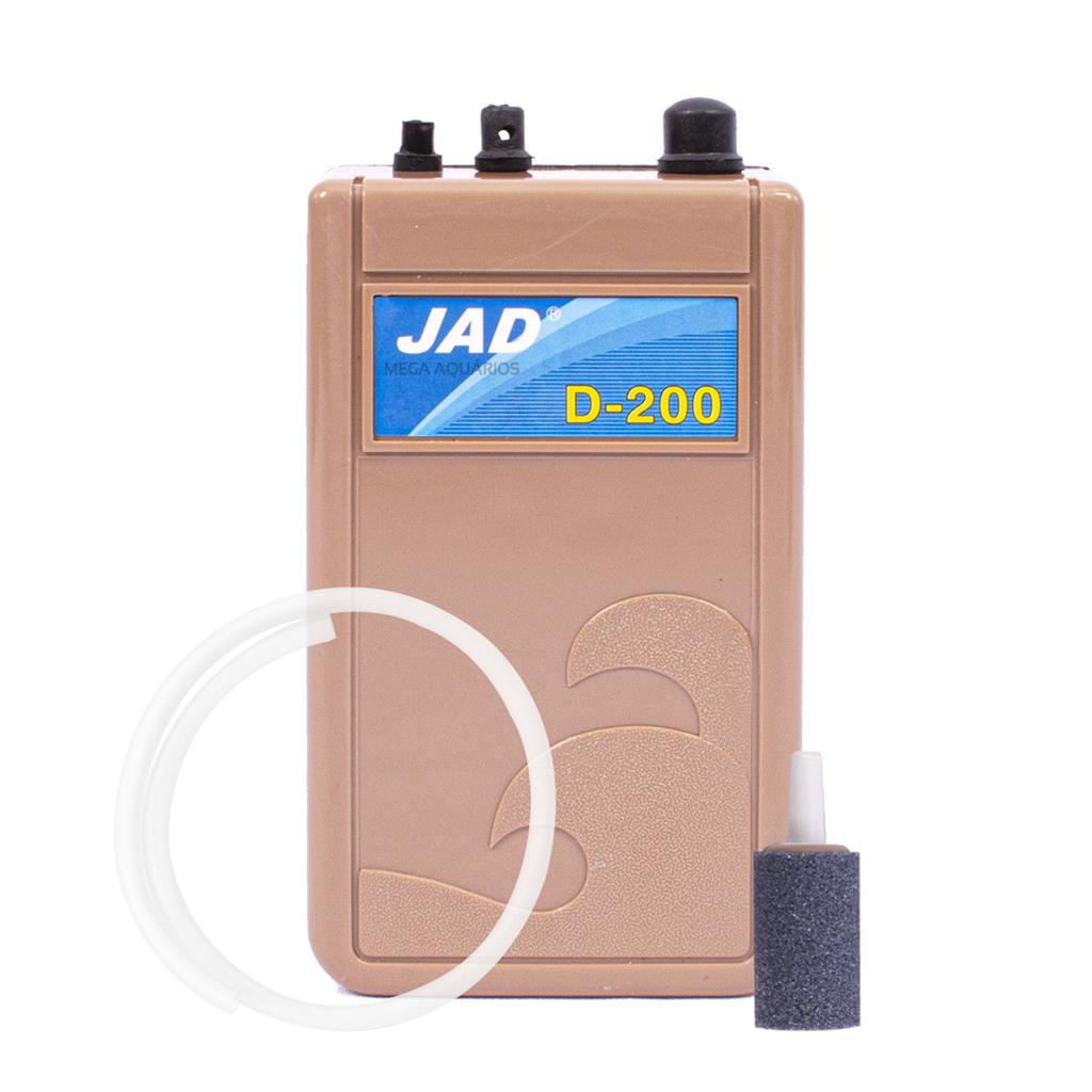 Compressor ar a pilha aquario Boyu Jad D 200 + mangueira + pedra porosa