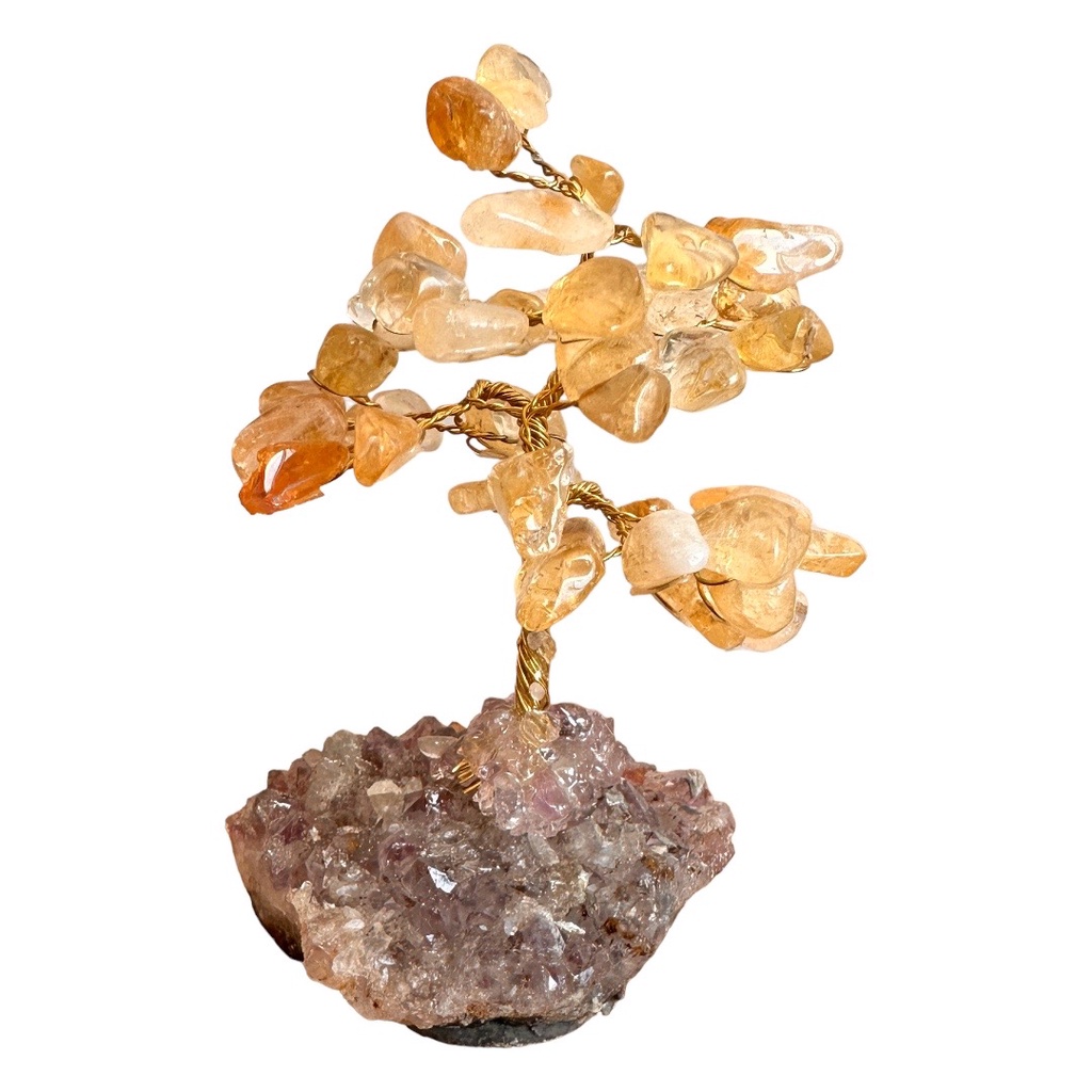 Árvore Pedra Citrino, Base Drusa De Ametista - Sucesso em Oferta na Shopee