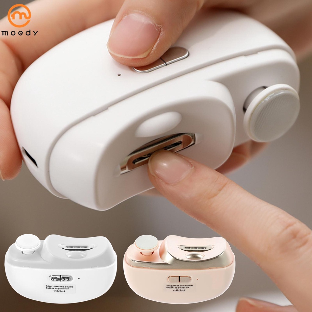 Cortador De Unha Automático Elétrico USB Recarregável Com Velocidade Ajustável Leve E Poli...