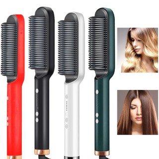 Escova Alisadora  Anti-Frizz Bivolt Cabelos Multifional 5 em 1 - Alisa, Seca, Hidrata, Mo…
