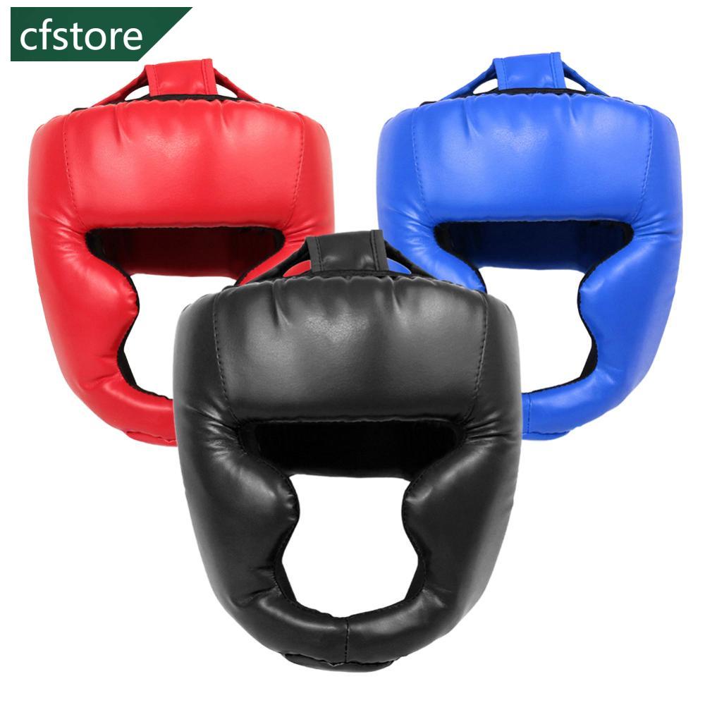 CFSTORE Capacete De Boxe Pu Kids Adults Muay Thai Treinamento Equipamento Sparring Ginásio Taekwondo Head Guard P7Q4 em Oferta na Shopee