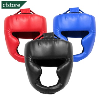 CFSTORE Capacete De Boxe Pu Kids Adults Muay Thai Treinamento Equipamento Sparring Ginásio Taekwondo Head Guard P7Q4 em Oferta na Shopee