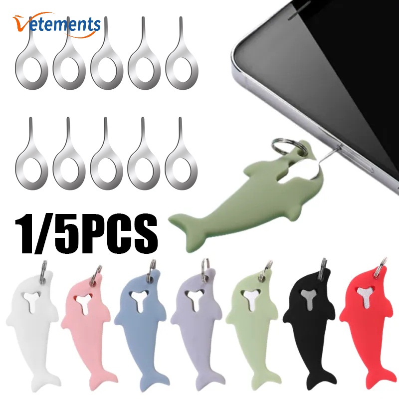 Conveniente Prático E Removedor De Cartões Pendurados Redondos De Aço Pin/Telefone Tablet SIM Ejeção Agulha/Smartphone Com Economia De Trabalho