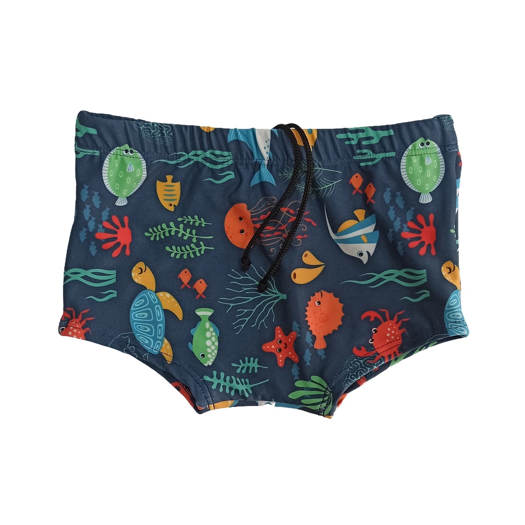 Sunga masculina praia infantil boxer com forro 0 a 16 anos