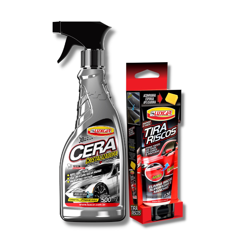 Kit Tira Riscos Com Cera Cristalizadora - Luxcar