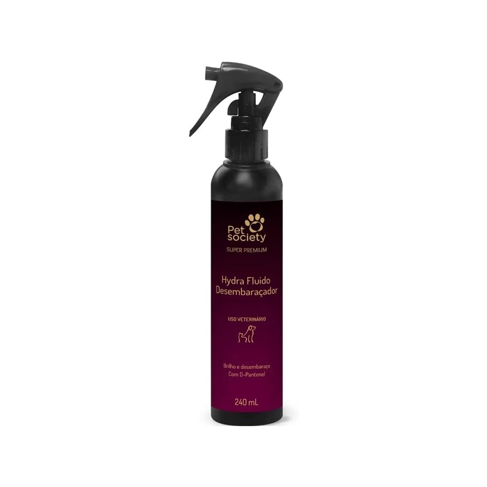 Fluido Desembaraçador Hydra Pet Society Super Premium 240ml