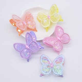 10Pcs 4.8 * 4.2cm malha Seaquins borboleta aplica para DIY cabeça clipes arco roupas chapéu sapatos costura patches em Oferta na Shopee