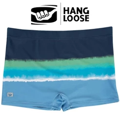 Sunga Hang Loose Estampa Tie Dye Boxer Box Forrada e com Cordao de Regulagem Masculina Moda Praia