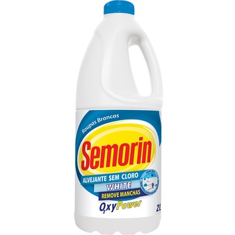 Kit 2  Alvejante Sem Cloro Remove Manchas Roupas Semorin Oxy