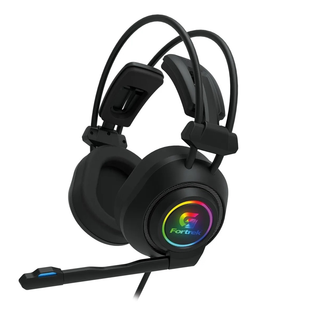 Fone Headset Rgb Gamer Fortrek Black Vickers